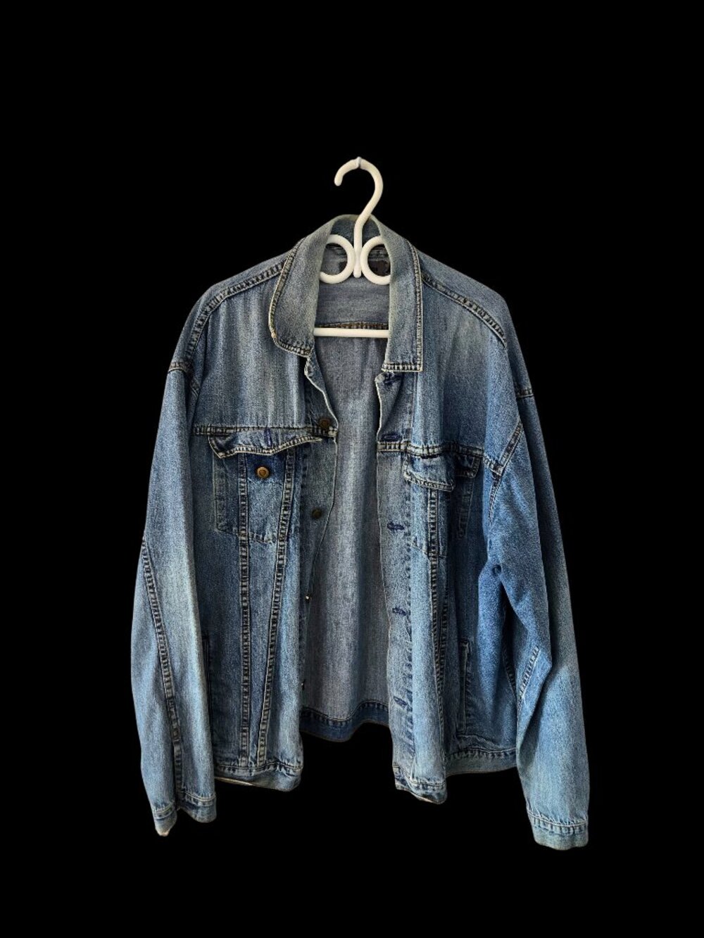 Men’s Quick Reflex Vintage Denim Jacket – Size XLT – Light Blue